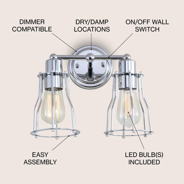 Evelyn Metal Vanity Light